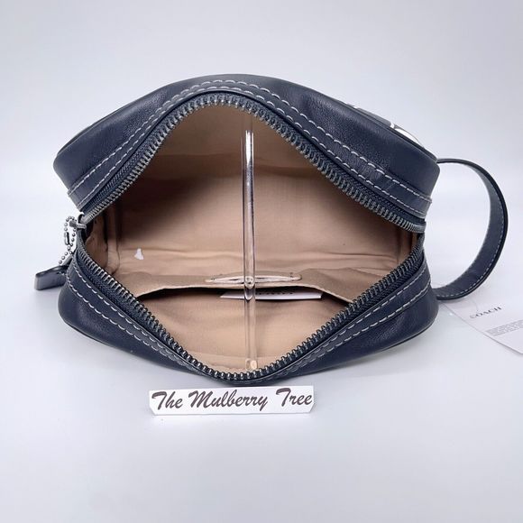 Coach CP202 Small Travel Kit In Signature Canvas Black Chalk Signature NWT $178 - Picture 6 of 9